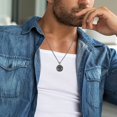 thumbnail image 2 of Speroto Zodiac Necklace for Men Women, Stainless Steel 12 Constellation Mens Necklace, Horoscope Astrology Embossed Zodiac Pendant Necklace, Ideal Gifts for Men Women Teens, 2 of 6