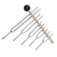 thumbnail image 4 of Juego de herramientas de terapia de sanación sonora con diapasón de aleación de aluminio de 128 Hz, 256 Hz, 512 Hz, 1024 Hz y 2048 Hz, 4 of 15