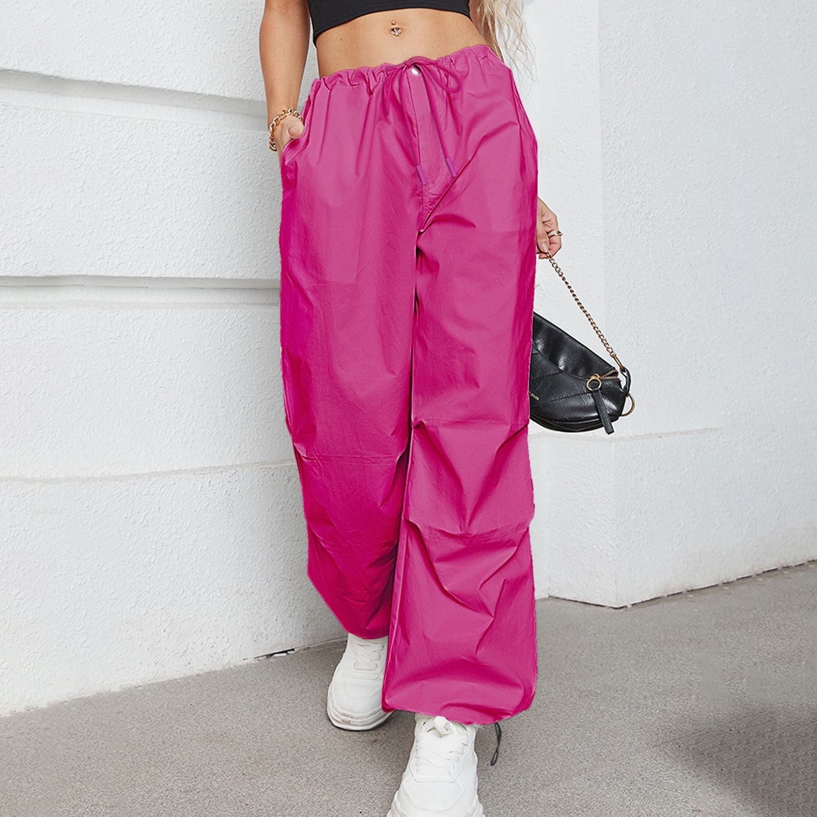 HUPOM Womens Scrub Pants Joggers Pants For Women Track Pants Low Waist