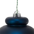 thumbnail image 3 of Vickerman 14" Plastic Finial Christmas Ornament in Matte Midnight Blue, 3 of 3