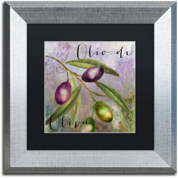 Trademark Fine Art "Olivia I" Canvas Art by Color Bakery Black Matte, Silver Frame