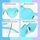 thumbnail image 3 of Heart Glasses 10 Pcs Rimless Heart Sunglasses Love Heart Shaped Glasses Transparent Colored Heart Eyewear Multipack, 3 of 5