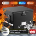 thumbnail image 3 of Caja de documentos ignífuga ENGPOW 5200°F con cerradura negra, 3 of 9