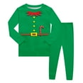thumbnail image 1 of Pyjama à Manches Longues à Imprimé pour Filles, Tenue d'Intérieur Douillette Deux Pièces pour Fête Familiale des Fêtes, Soirée Pyjama, Ensemble Robe Bébé Garçon, Chandail, Pantalon pour Enfants, Complet, Pantalon d'Hiver pour Tout-Petit Garçon, Tenue Garçons Gab, Bébé Garçon Avion, 1 of 3