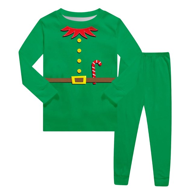 Pyjama à Manches Longues à Imprimé pour Filles, Tenue d'Intérieur Douillette Deux Pièces pour Fête Familiale des Fêtes, Soirée Pyjama, Ensemble Robe Bébé Garçon, Chandail, Pantalon pour Enfants, Complet, Pantalon d'Hiver pour Tout-Petit Garçon, Tenue Garçons Gab, Bébé Garçon Avion