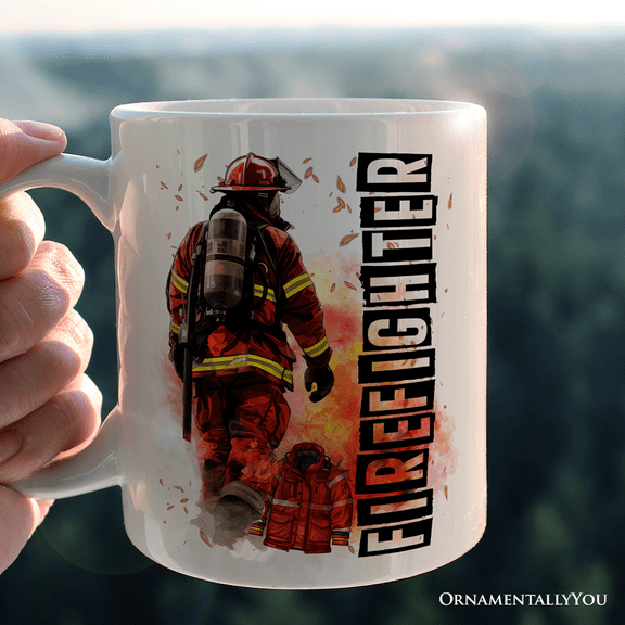 Firefighter Mug, Appreciation Fire Department Coffee Cup