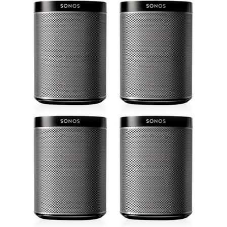 Pre-Owned Sonos PLAY:1 Multi-Room Digital Music System Package - Set of 4 (Black)