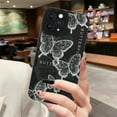 thumbnail image 6 of for iPhone 11 Pro Max Case, Cute Pattern Black Butterfly iPhone 11 Pro Max Case, Screen Protector Camera Protection Lens Shockproof Phone Case for Girls Women, 6 of 12