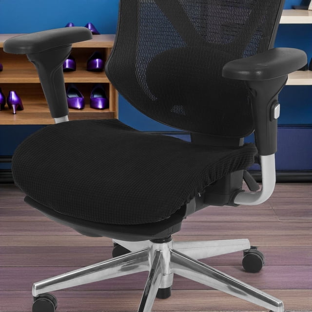 UPOUART Protector Para Asiento De De Escritorio Negro Con Funda Elástica Transpirable Para Uso En Casa