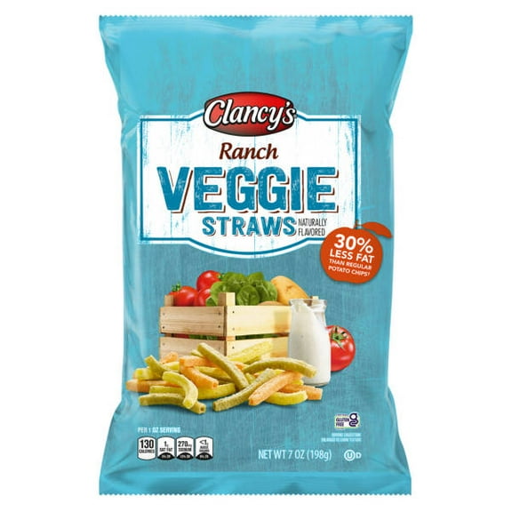 Clancy's Ranch Veggie Straws, 7 oz - Pack of 2