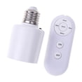 thumbnail image 4 of Base de bombilla con control remoto, larga distancia, sin cableado, adaptador para portalámparas, para garaje, cocina, porche, lavandería, armario., 4 of 8