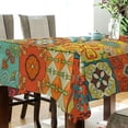 thumbnail image 3 of GZHJMY Mexican Talavera Square Tablecloth, Waterproof Stain Wrinkle Resistant Washable Polyester Table Cover for Picnic Dinner Holiday Kitchen Party Decor, 60 x 60 in Home Decor, 3 of 7