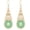 Light Green, variant on Handmade Bohemian Tribal Retro Copper Crystal Teardrop Dangle Drop Earrings National Style Geometry Colorful Enamel Flower Hook Earrings for Women
