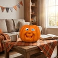 thumbnail image 4 of Whimsical Smiling Pumpkin Figurine for Halloween and Fall Decor - Perfect for Home, Office, and Festive Settings, 4 of 5