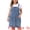 Gray Blue, variant on DARING DIVA Women's Plus Denim Overalls Adjustable Strap Dress 1X Blue