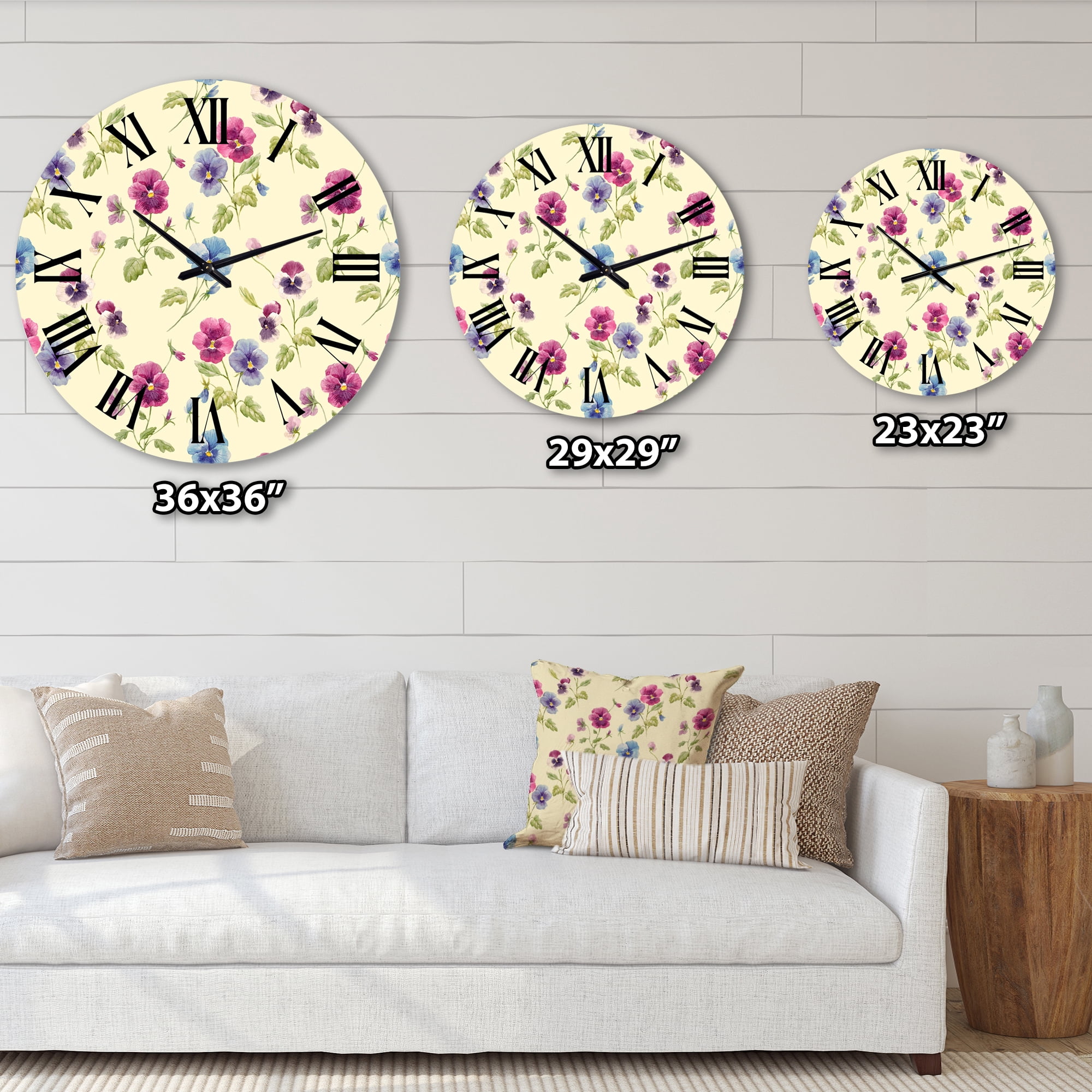 Designart 1 in Quartz Traditional Wall Clock