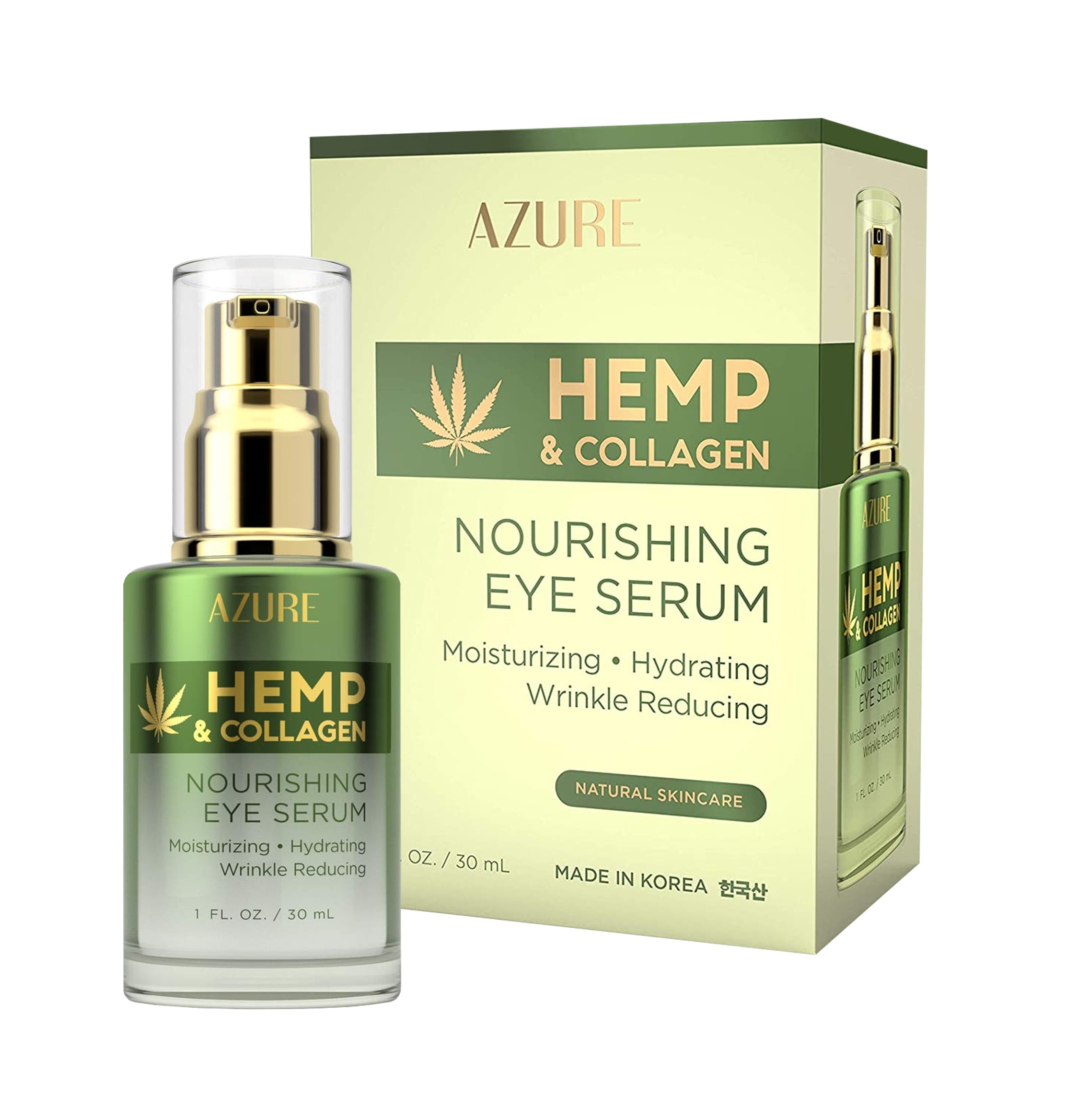 AZURE Hemp & Collagen Nourishing Eye Serum Moisturizing, Firming