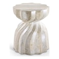 thumbnail image 1 of Pemberly Row Contemporary Travertine Concrete Indoor/Outdoor End Table, 1 of 8