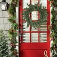 thumbnail image 4 of Artificial Christmas Greenery Wreath – 15.74 in Simulated Needles Garland for Door, Window, Wall or Holiday Decoration, 4 of 5