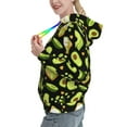 thumbnail image 2 of Lsque Avocado Toast Pattern Casual Women's Hoodie,Hooded Sweatshirt with Kangaroo Pocket,Pullover Hoodie with Eye-catching Drawstrings-X-Large, 2 of 7