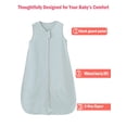thumbnail image 4 of WIBACKER 1PCS Baby Sleep Sack TOG 0.5 Wearable Blanket for Babies Soft Bamboo Blend Sleeping Bag Zipper 0-6 Months Newborn, 4 of 13