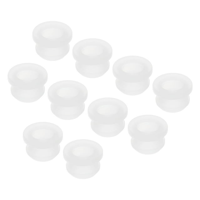 Uxcell 10Pcs Tapas de Grommet de Caucho con Clip, Diámetro de Montaje 20mm, ID 16mm, H 14mm, Sello Antirayaduras para Caja Eléctrica