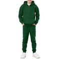thumbnail image 4 of Mercatoo Boys Sweatsuit Set 2 Piece Quarter Zipper Hoodies Pullover Sweatshirts Athletic Joggers Teen 𝐓racksuit Pants Sets, 4 of 9