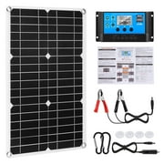 Lohoms Solar Panel Kit, 12V Battery Charger with 100A Controller, Flexible for Camping, RV, Home, Boat