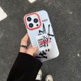 thumbnail image 1 of Funda De Teléfono De Plata De Hierro Caliente Para iPhone 11 14 Plus 12 13 Pro Max Moda KAWS STUS Protección Cubierta, 1 of 4