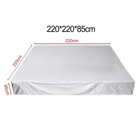Bgsha Housse de Spa Imperméable Isolation Thermique Remplacement Housse de Baignoire Tissu Oxford 210D Protecteur de Spa Housse Imperméable Anti-Poussière pour Spa 220*220*85cm