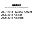 thumbnail image 2 of CMX Paire de Tambours de Frein Arrière pour Voiture Hyundai Accent Kia Rio Rio5 K8-101876, 2 of 8