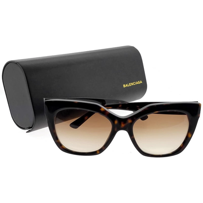 Balenciaga BA0132-52F-54 Cat Eye Womens Tortoise Frame Brown Lens Sunglasses Balenciaga BA0132-52F-54 Cat Eye Womens Tortoise Frame Brown Lens Sunglasses