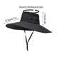 thumbnail image 2 of Sombrero De Sol Extragrande, Estilo Pescador, Resistente Al Viento, Ajustable Con Cuerda, Color Liso, Para Hombre, Ideal Para Actividades Al Aire Libre, Montaismo, Pesca Y Viajes., UKHBMC, 2 of 8