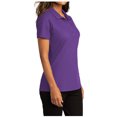 thumbnail image 4 of Womens Short Sleeve Easy Care SuperPro React Polo Shirt Purple XL, 4 of 5