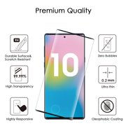 Samsung Galaxy Note 10 Tempered Glass Screen Protector 3D Curved Edgeless Tempered Glass Anti-Scratch, HD Clear [Support Fingerprint Unlocking] LCD Screen Protector for Samsung Galaxy Note 10 [6.3]