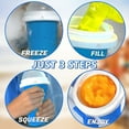 thumbnail image 2 of Dasoch  Quick Frozen Magic Slushy Maker Cup, Homemade Squeeze Slushy Maker Cup, Large -11ozBlue, 2 of 5