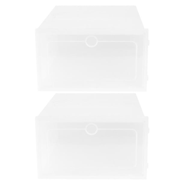 2 cubos de almacenamiento para zapatos.
