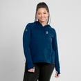 thumbnail image 6 of Women's Fanatics Heather Deep Sea Blue Seattle Kraken Authentic Pro Pullover Hoodie, 6 of 7