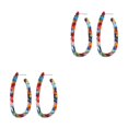 thumbnail image 2 of Jumpingount Pendientes colgantes, accesorios populares, pendientes geométricos, regalo de aniversario, decoraciones para mujer, gancho para la Vistoso 2Conjunto, 2 of 6
