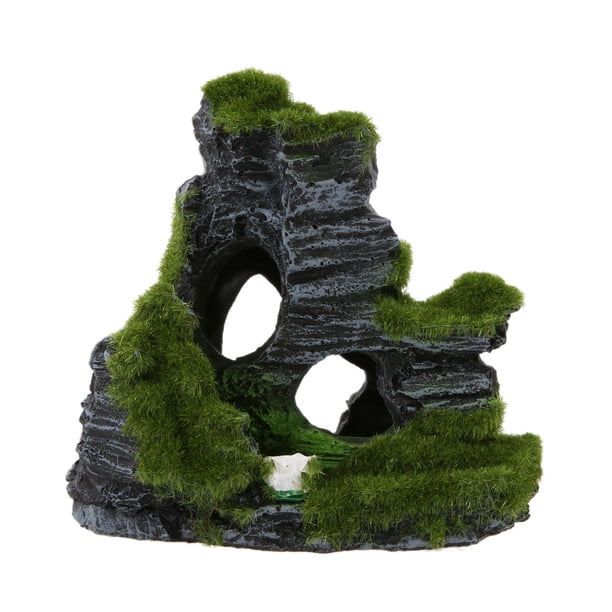 Adorno de rocalla Acuario de montaña Escondite Cueva Paisaje Decoración para Fis
