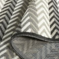 thumbnail image 6 of SAFAVIEH Pyramid Vaughn Striped Area Rug, Gray/Ivory Black, 5'3" x 7'8", 6 of 8