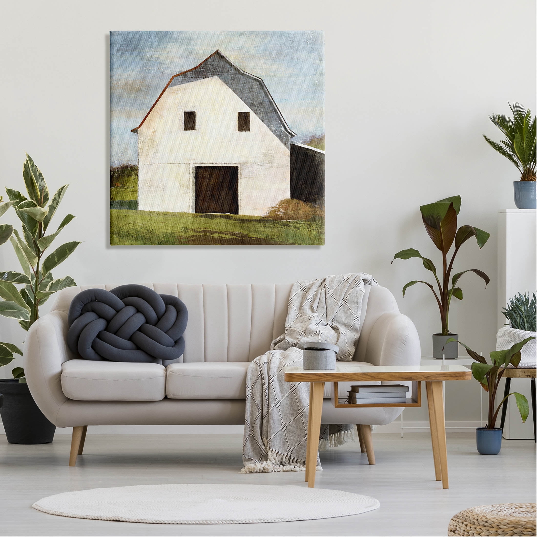 Stupell Industries Rural Barn Farm Painting Painting Gallery Wrapped Canvas Print Wall Art, Design by Suzanne Nicoll