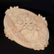 thumbnail image 4 of Apliques tallados, decoración de muebles con forma ovalada tallada en flores, apliques Onlay, artesanía excepcional, 4 of 8