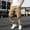 Khaki, variant on WIZUTIZ Men's Casual Jogger Pants with Drawstring & Pockets, Streetwear Cargo Sweatpants for Workwear & Athletic Style