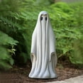thumbnail image 5 of Halloween Ghost Figurines Decor Cute White Ghost Statue Resin Sculpture for Outdoor Garden Tabletop Decoration, 5 of 5