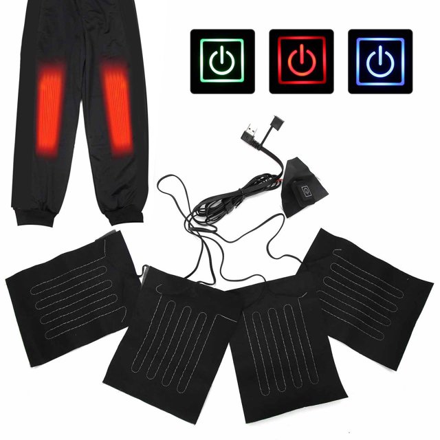 Clothes USB Electric Heating Pads Cloth Warming Heated Clothes Vest Jacket Pads Heater Sheet