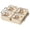 White, variant on Elapind Divided Serving Tray with Lid, Removable Divided Platter Snack Box, Food Storage Charcuterie Containers with 4 Compartments for Party, Veggies, Snack, Fruit, Nuts, Cracker, Chip,Grey
