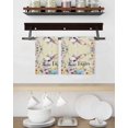 thumbnail image 3 of Happy Easter Kitchen Dish Towels for Drying Dishes Set of 3, Spring Grey Bunny Colorful Eggs Flower Brown Waffle Weave Microfiber Hand Tea Bathroom Towels Quick Dry & Absorbent Towel 15.7x23.6, 3 of 7