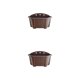 thumbnail image 4 of Toystoory Maceta resistente y duradera, soporte de flores esencial para el hogar y el jardín autoabsorbente, maceta para colgar en la pared, café oscuro 2piezas, 4 of 6