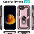 thumbnail image 4 of Phone fashion Compatible with iPhone 16E Case, Military Grade Drop Protection Cover 360 Shockproof Heavy Duty Hard Bumper Rugged Mobile Phone Cases with Kickstand Compatible with iPhone 16E Rose Gold, 4 of 7
